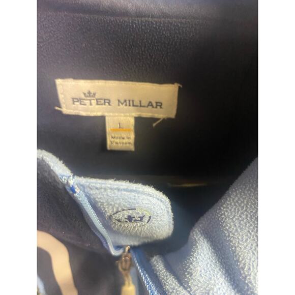 Peter Millar Navy Pullover Size Large - Picture 2 of 5
